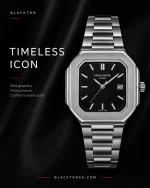 ⁦BLACKTON Cubitus Black Silver⁩ - الصورة ⁦2⁩