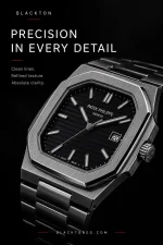 ⁦BLACKTON Cubitus Black Silver⁩ - الصورة ⁦4⁩